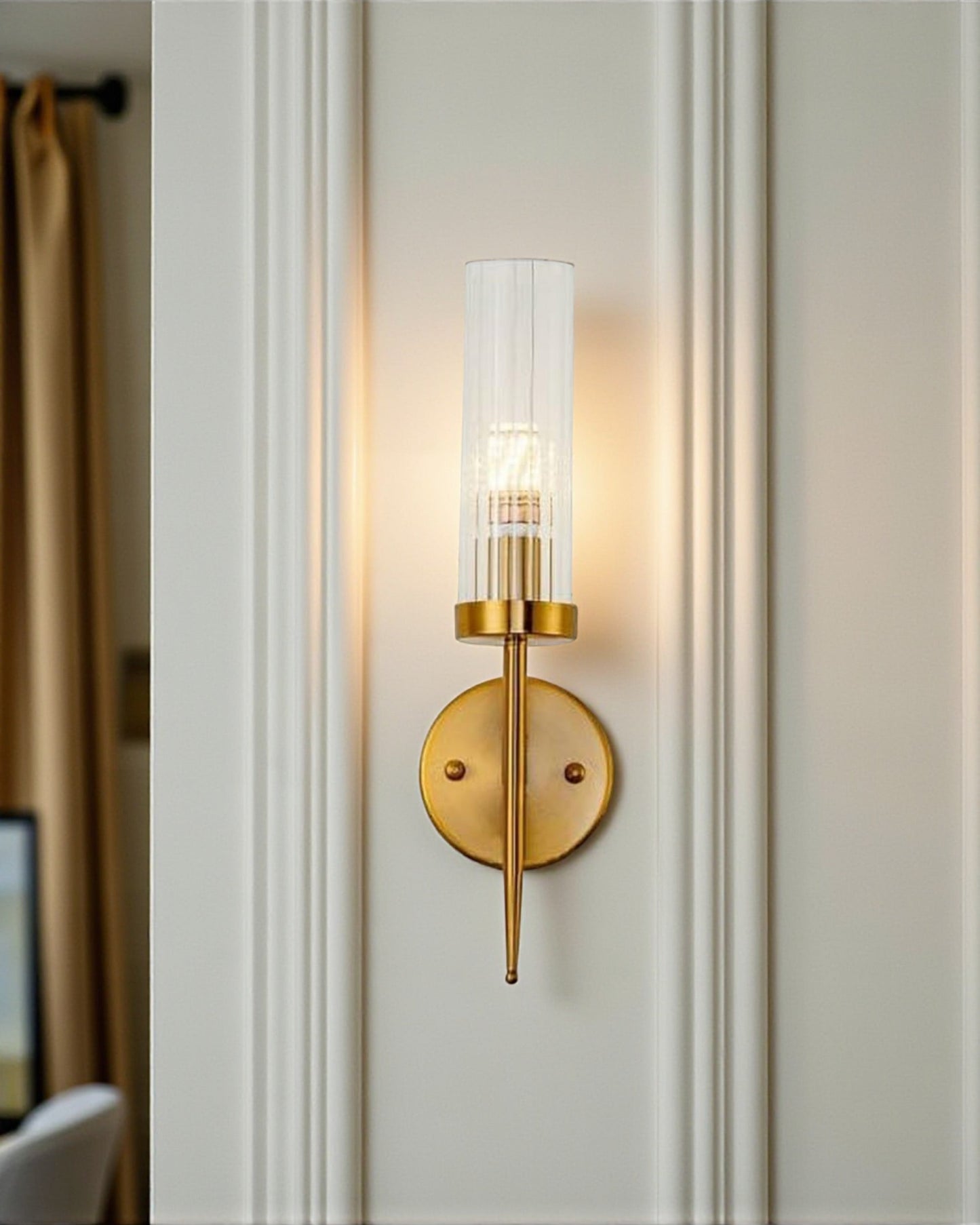 Glass Shade Wall Sconce Light