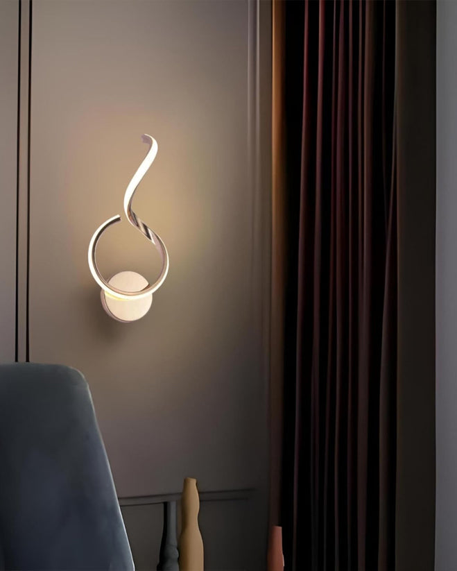 Curved Flow LED Wall Light